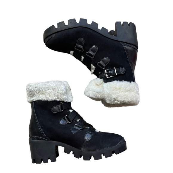 SCHUTZ ARETUZA PLATFORM WATERPROOF COMBAT LEATHER BOOTS - NIB! - Picture 8 of 10